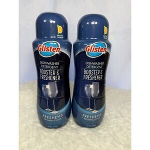 NEW Glisten Dishwasher Detergent Booster Freshener, Cleaner Eliminates Odors (2)